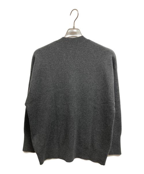 Spick and Span（スピック＆スパン）Spick and Span (スピック＆スパン) ダブルジャガード ビッグカーディガン グレー サイズ:FREEの古着・服飾アイテム