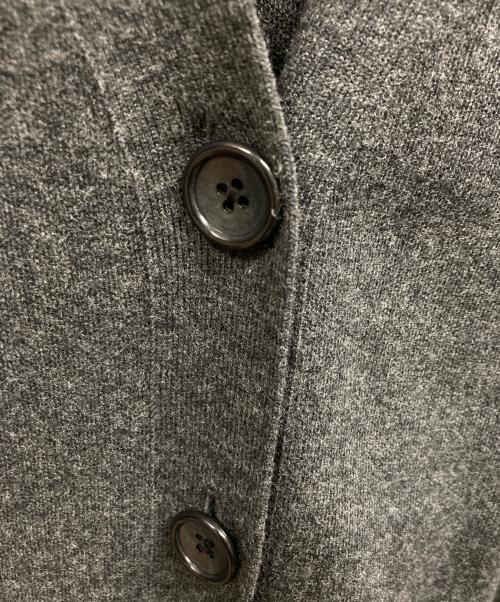 Spick and Span（スピック＆スパン）Spick and Span (スピック＆スパン) ダブルジャガード ビッグカーディガン グレー サイズ:FREEの古着・服飾アイテム