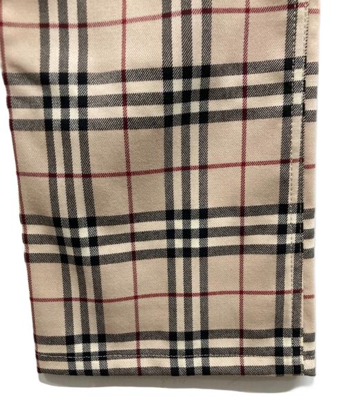 BURBERRY BLUE LABEL（バーバリー ブルー レーベル）BURBERRY BLUE LABEL (バーバリー ブルー レーベル) ノバチェックフレアパンツ ベージュ サイズ:38の古着・服飾アイテム
