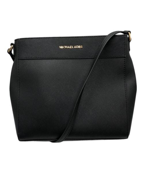 MICHAEL KORS（マイケルコース）MICHAEL KORS (マイケルコース) レザーショルダーバッグ/MICHAEL KORSバッグ ブラックの古着・服飾アイテム