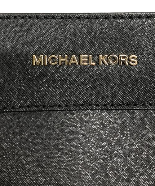 MICHAEL KORS（マイケルコース）MICHAEL KORS (マイケルコース) レザーショルダーバッグ/MICHAEL KORSバッグ ブラックの古着・服飾アイテム