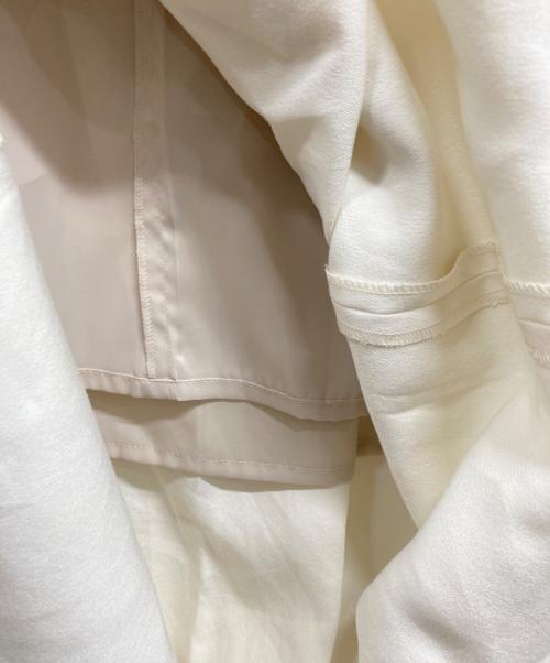 Demi-Luxe Beams（デミルクス ビームス）Demi-Luxe BEAMS (デミルクス ビームス) ヴィスコース バックタック ロングスリーブ ワンピース ベージュ サイズ:38の古着・服飾アイテム
