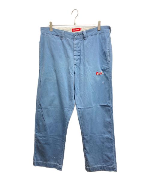 SUPREME（シュプリーム）Supreme (シュプリーム) cat in the hat chino pant ブルー サイズ:34の古着・服飾アイテム