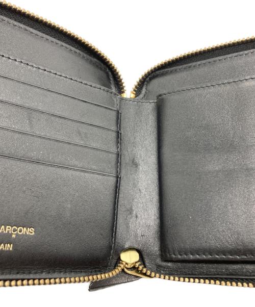 Wallet Comme des Garcons（ウォレット・コム デ ギャルソン）Wallet COMME des GARCONS  (ウォレット・コム デ ギャルソン) CLASSIC PLAIN ジップ ウォレット ブラックの古着・服飾アイテム