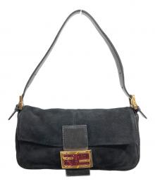 FENDI（フェンディ）の古着「スウェードワンショルダーバッグ」｜ブラック