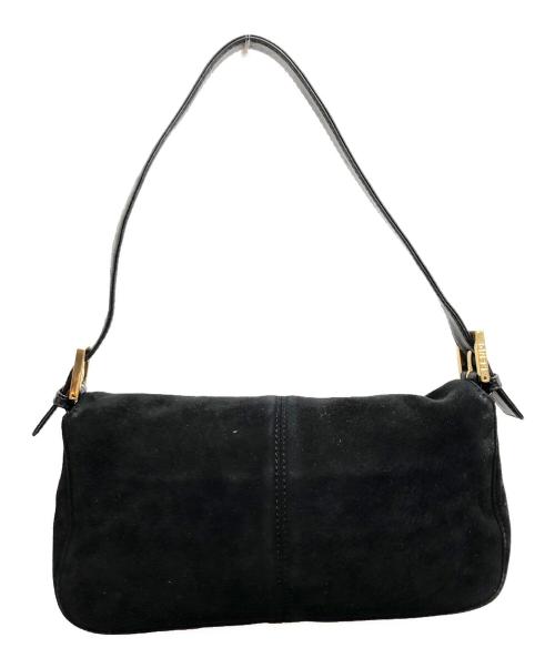 FENDI（フェンディ）FENDI (フェンディ) スウェードワンショルダーバッグ ブラックの古着・服飾アイテム