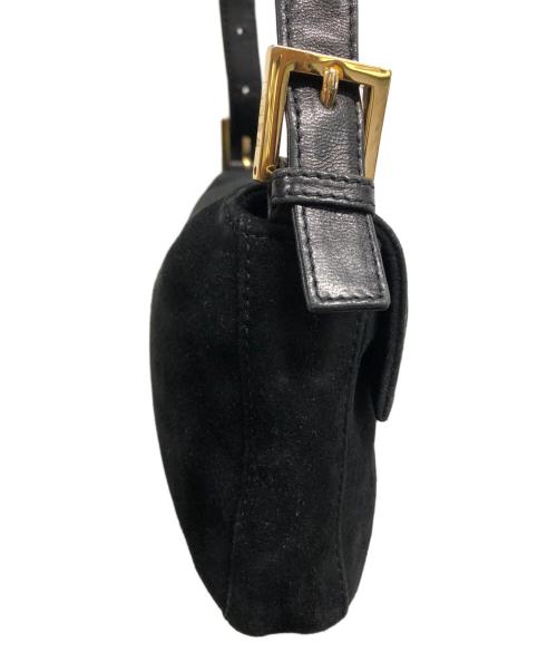 FENDI（フェンディ）FENDI (フェンディ) スウェードワンショルダーバッグ ブラックの古着・服飾アイテム