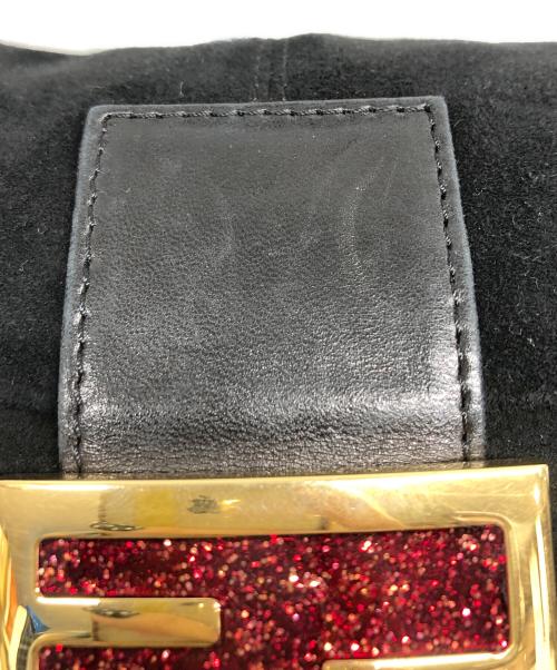 FENDI（フェンディ）FENDI (フェンディ) スウェードワンショルダーバッグ ブラックの古着・服飾アイテム
