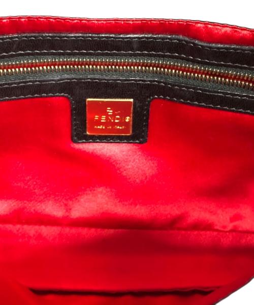 FENDI（フェンディ）FENDI (フェンディ) スウェードワンショルダーバッグ ブラックの古着・服飾アイテム