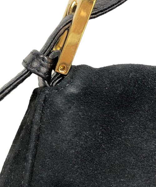 FENDI（フェンディ）FENDI (フェンディ) スウェードワンショルダーバッグ ブラックの古着・服飾アイテム