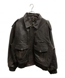US FORSE（アス フォース ワン）の古着「A-2レザージャケット」｜ブラウン