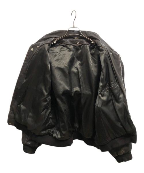US FORSE（アス フォース ワン）US FORSE (アス フォース ワン) A-2レザージャケット ブラウン サイズ:54の古着・服飾アイテム