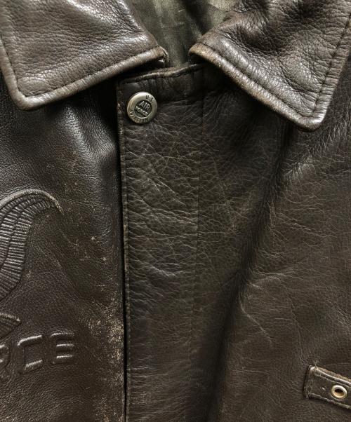 US FORSE（アス フォース ワン）US FORSE (アス フォース ワン) A-2レザージャケット ブラウン サイズ:54の古着・服飾アイテム