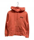 stussyステューシー）の古着「ロゴパーカー」｜レッド