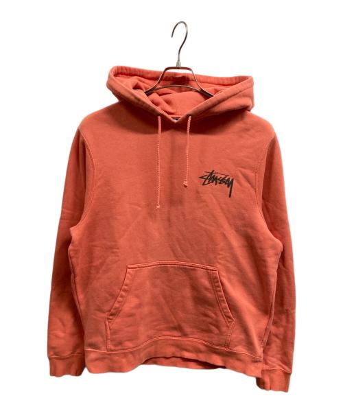 stussy（ステューシー）stussy (ステューシー) ロゴパーカー レッド サイズ:Sの古着・服飾アイテム