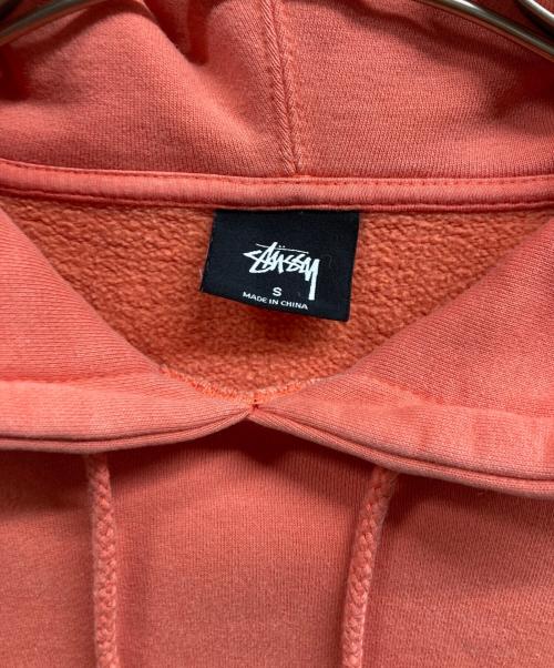 stussy（ステューシー）stussy (ステューシー) ロゴパーカー レッド サイズ:Sの古着・服飾アイテム