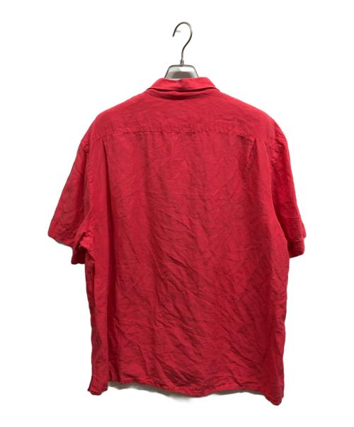 POLO RALPH LAUREN（ポロ・ラルフローレン）POLO RALPH LAUREN (ポロ・ラルフローレン) シルクリネン半袖オープンカラーシャツ ピンク サイズ:XXLの古着・服飾アイテム