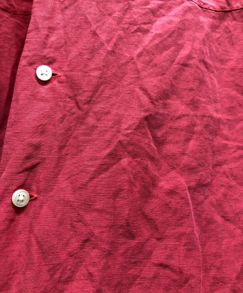 POLO RALPH LAUREN（ポロ・ラルフローレン）POLO RALPH LAUREN (ポロ・ラルフローレン) シルクリネン半袖オープンカラーシャツ ピンク サイズ:XXLの古着・服飾アイテム