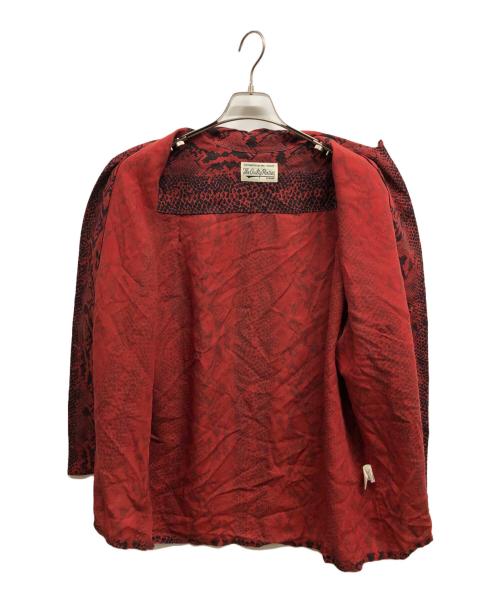 WACKO MARIA（ワコマリア）WACKO MARIA (ワコマリア) パイソン柄オープンカラーシャツ レッド サイズ:Mの古着・服飾アイテム