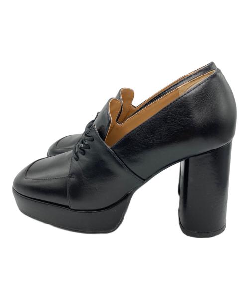 Ameri（アメリ）AMERI (アメリ) PLATFORM LACE UP LOAFER ブラック サイズ:Mの古着・服飾アイテム