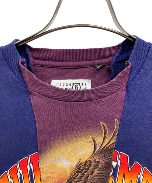 SUPREME（シュプリーム）Supreme (シュプリーム) MM6 Maison Margiela (エムエムシックスメゾンマルジェラ) Split S/S Top ネイビー サイズ:Sの古着・服飾アイテム
