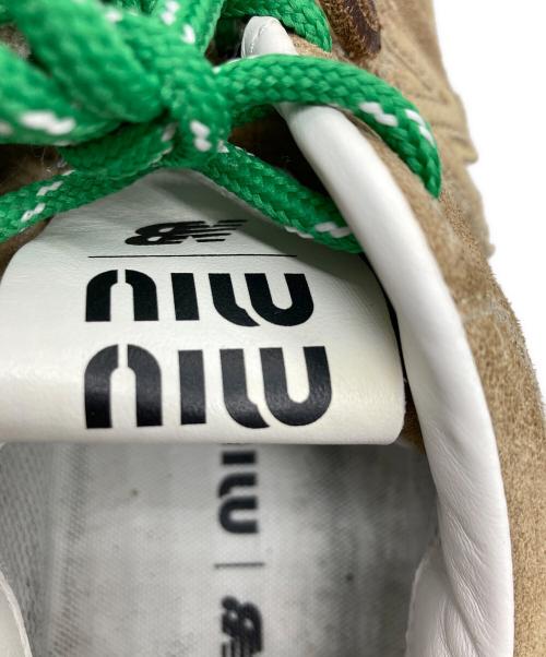 MIU MIU（ミュウミュウ）MIU MIU (ミュウミュウ) NEW BALANCE (ニューバランス) 530SL スウェードスニーカー/MIU MIU/NEW BALANCE ブラウン サイズ:40の古着・服飾アイテム