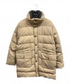 MONCLERモンクレール）の古着「ロングダウンジャケット/MONCLER」｜ベージュ