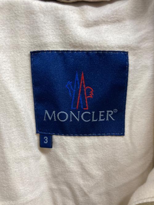 MONCLER（モンクレール）MONCLER (モンクレール) ロングダウンジャケット/MONCLER ベージュ サイズ:3の古着・服飾アイテム