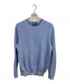 POLO RALPH LAURENポロ・ラルフローレン）の古着「PIMA COTTONニット/POLO RALPH LAUREN」｜ブルー