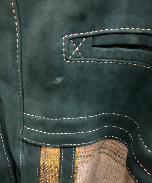 MUNPER（ムンペル）MUNPER (ムンペル) 切替ジャケット グリーン サイズ:50の古着・服飾アイテム