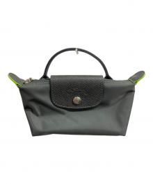 LONGCHAMP（ロンシャン）の古着「ル プリアージュポーチ/LONGCHAMP」｜グレー
