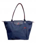 LONGCHAMPロンシャン）の古着「ル・プリアージュ クラブ トートバッグ/LONGCHAMP」｜ネイビー