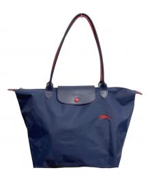 LONGCHAMP（ロンシャン）の古着「ル・プリアージュ クラブ トートバッグ/LONGCHAMP」｜ネイビー