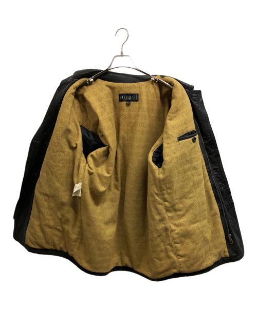 allegri（アレグリ）allegri (アレグリ) ラムレザージャケット ブラック サイズ:Mの古着・服飾アイテム
