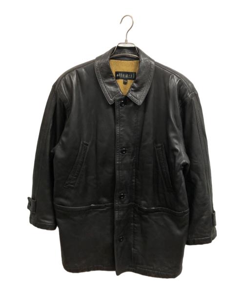 allegri（アレグリ）allegri (アレグリ) ラムレザージャケット ブラック サイズ:Mの古着・服飾アイテム