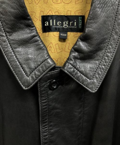 allegri（アレグリ）allegri (アレグリ) ラムレザージャケット ブラック サイズ:Mの古着・服飾アイテム