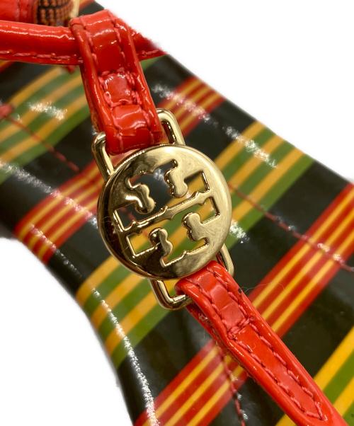 TORY BURCH（トリーバーチ）TORY BURCH (トリーバーチ) トングサンダル/	TORY BURCH レッド×グリーン サイズ:7の古着・服飾アイテム
