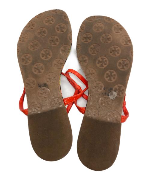 TORY BURCH（トリーバーチ）TORY BURCH (トリーバーチ) トングサンダル/	TORY BURCH レッド×グリーン サイズ:7の古着・服飾アイテム