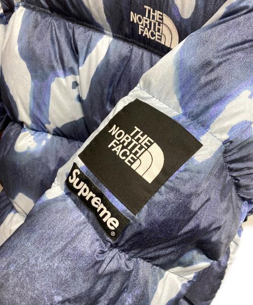 THE NORTH FACE（ザ ノース フェイス）THE NORTH FACE (ザ ノース フェイス) Supreme (シュプリーム) Bleached Denim Print Nuptse Jacket/THE NORTH FACE/Supreme/ダウン ブルー サイズ:XLの古着・服飾アイテム