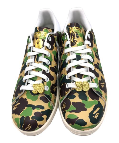 A BATHING APE（アベイシングエイプ）A BATHING APE (アベイシングエイプ) スタンスミス グリーン サイズ:27 未使用品の古着・服飾アイテム