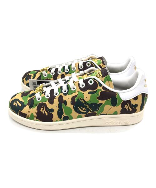 A BATHING APE（アベイシングエイプ）A BATHING APE (アベイシングエイプ) スタンスミス グリーン サイズ:27 未使用品の古着・服飾アイテム