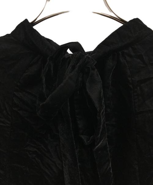 COMME des GARCONS COMME des GARCONS（コムデギャルソン コムデギャルソン）COMME des GARCONS COMME des GARCONS (コムデギャルソン コムデギャルソン) ベロア長袖ブラウス/COMME des GARCONS COMME des GARCONS ブラック サイズ:Sの古着・服飾アイテム