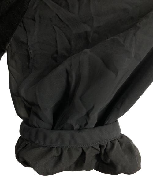 COMME des GARCONS COMME des GARCONS（コムデギャルソン コムデギャルソン）COMME des GARCONS COMME des GARCONS (コムデギャルソン コムデギャルソン) ベロア長袖ブラウス/COMME des GARCONS COMME des GARCONS ブラック サイズ:Sの古着・服飾アイテム