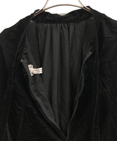 COMME des GARCONS COMME des GARCONS（コムデギャルソン コムデギャルソン）COMME des GARCONS COMME des GARCONS (コムデギャルソン コムデギャルソン) ベロア長袖ブラウス/COMME des GARCONS COMME des GARCONS ブラック サイズ:Sの古着・服飾アイテム