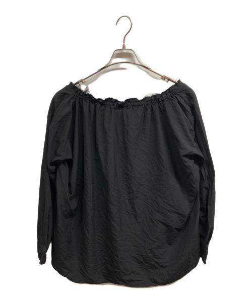 COMME des GARCONS COMME des GARCONS（コムデギャルソン コムデギャルソン）COMME des GARCONS COMME des GARCONS 縮絨ドローストリング・ギャザー長袖ブラウス/COMME des GARCONS COMME des GARCONS ブラック サイズ:Sの古着・服飾アイテム