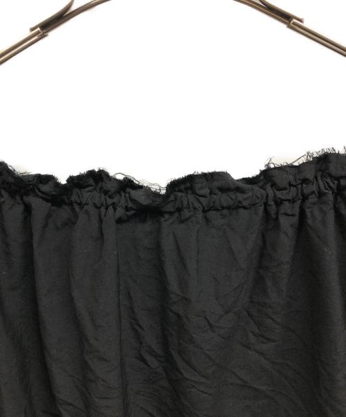 COMME des GARCONS COMME des GARCONS（コムデギャルソン コムデギャルソン）COMME des GARCONS COMME des GARCONS 縮絨ドローストリング・ギャザー長袖ブラウス/COMME des GARCONS COMME des GARCONS ブラック サイズ:Sの古着・服飾アイテム