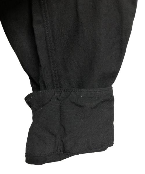 COMME des GARCONS COMME des GARCONS（コムデギャルソン コムデギャルソン）COMME des GARCONS COMME des GARCONS 縮絨ドローストリング・ギャザー長袖ブラウス/COMME des GARCONS COMME des GARCONS ブラック サイズ:Sの古着・服飾アイテム
