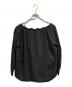 COMME des GARCONS COMME des GARCONS 縮絨ドローストリング・ギャザー長袖ブラウス/COMME des GARCONS COMME des GARCONS ブラック サイズ:S：15000円