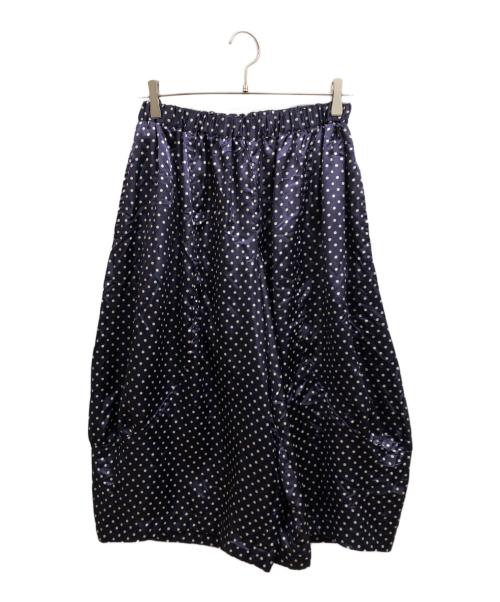 COMME des GARCONS COMME des GARCONS（コムデギャルソン コムデギャルソン）COMME des GARCONS COMME des GARCONS (コムデギャルソン コムデギャルソン) ドット ワイド クロップド パンツ ネイビー サイズ:Sの古着・服飾アイテム