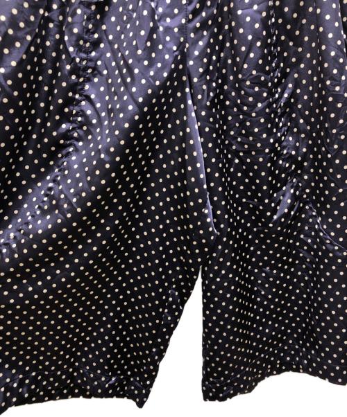 COMME des GARCONS COMME des GARCONS（コムデギャルソン コムデギャルソン）COMME des GARCONS COMME des GARCONS (コムデギャルソン コムデギャルソン) ドット ワイド クロップド パンツ ネイビー サイズ:Sの古着・服飾アイテム
